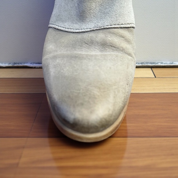 Stylish distressed MIZ MOOZ Two-Tone LEATHER Ankle Boots w/straps 40 - Picture 9 of 11